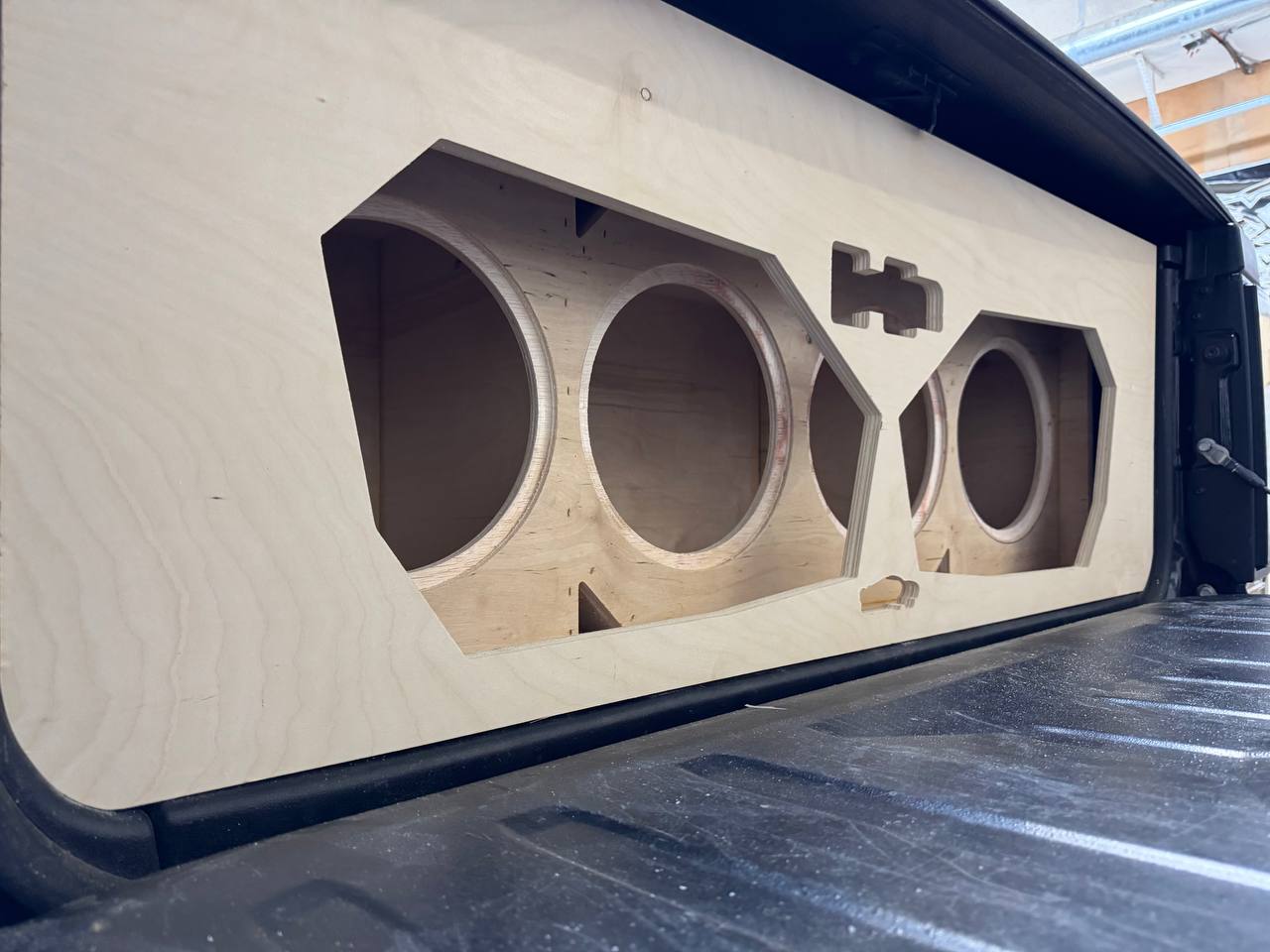 Custom Sub Enclosure in Truck Bed