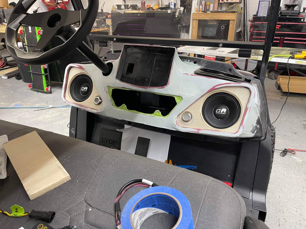 Golf Cart Dashboard Fabrication